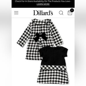 Bonnie Jean Black and Blue Dress